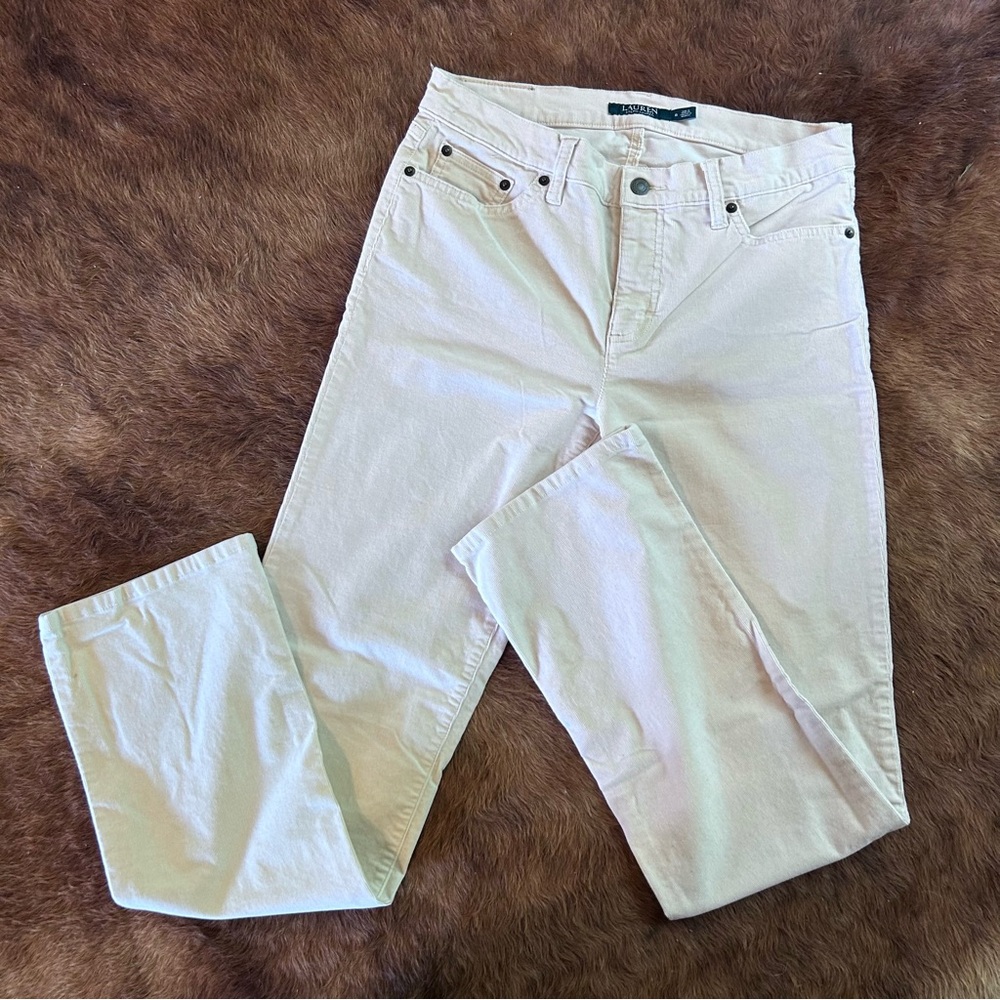 Ralph Lauren Off-White Corduroy Pants - 8